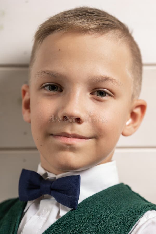 A 10-year-old Boy Prepares For School After A Long Summer Break. Back