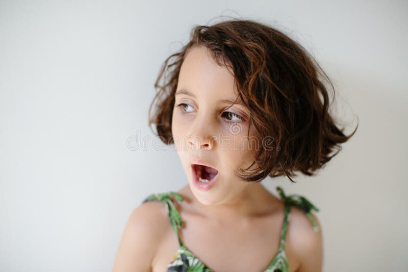 5 Year Old Girl Short Hair Stock Photos - Free & Royalty-Free Stock Photos  from Dreamstime