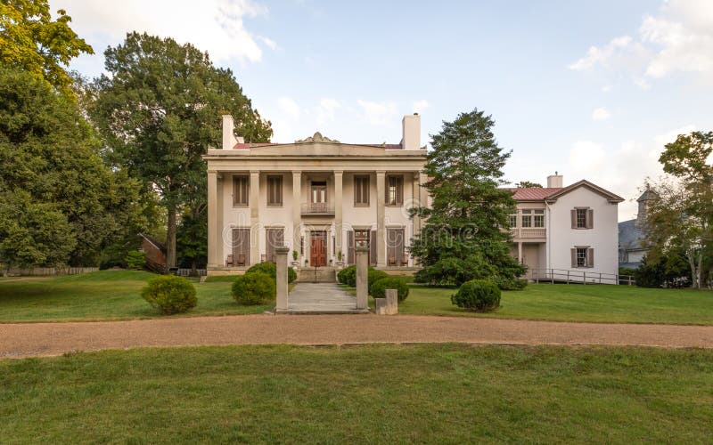 200 year old Mansion at Belle Meade Plantation - wide view