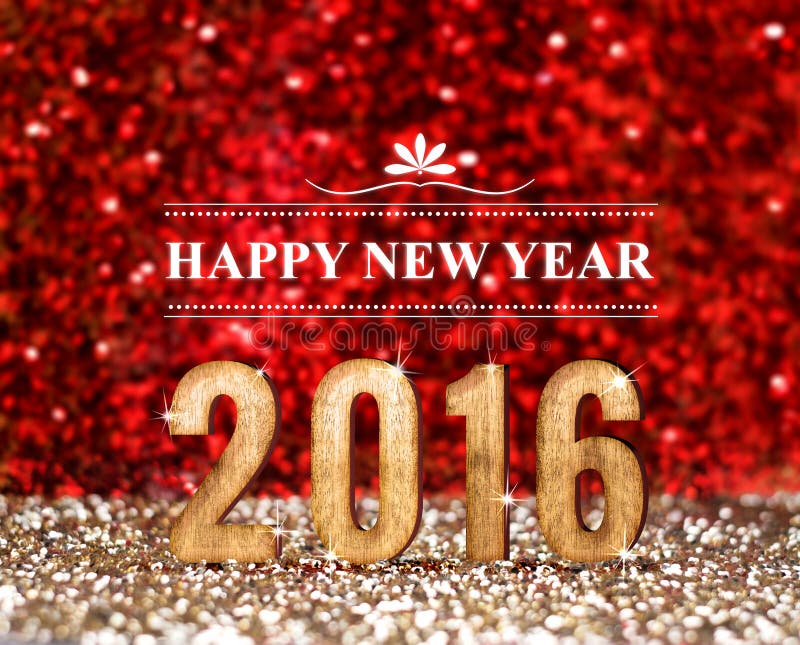 2016 year in red and gold glitter background, Holiday concept de royalty free stock image 2016 year in red and gold glitter background, Holiday concept de royalty free stock image