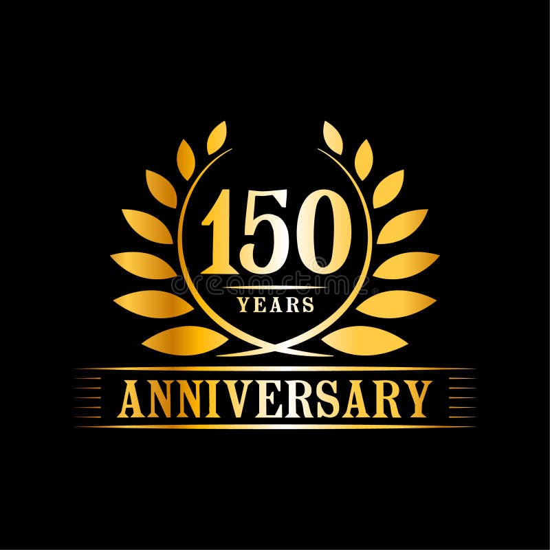 150 Years Anniversary Celebration Logo 150th Anniversary Luxury Design