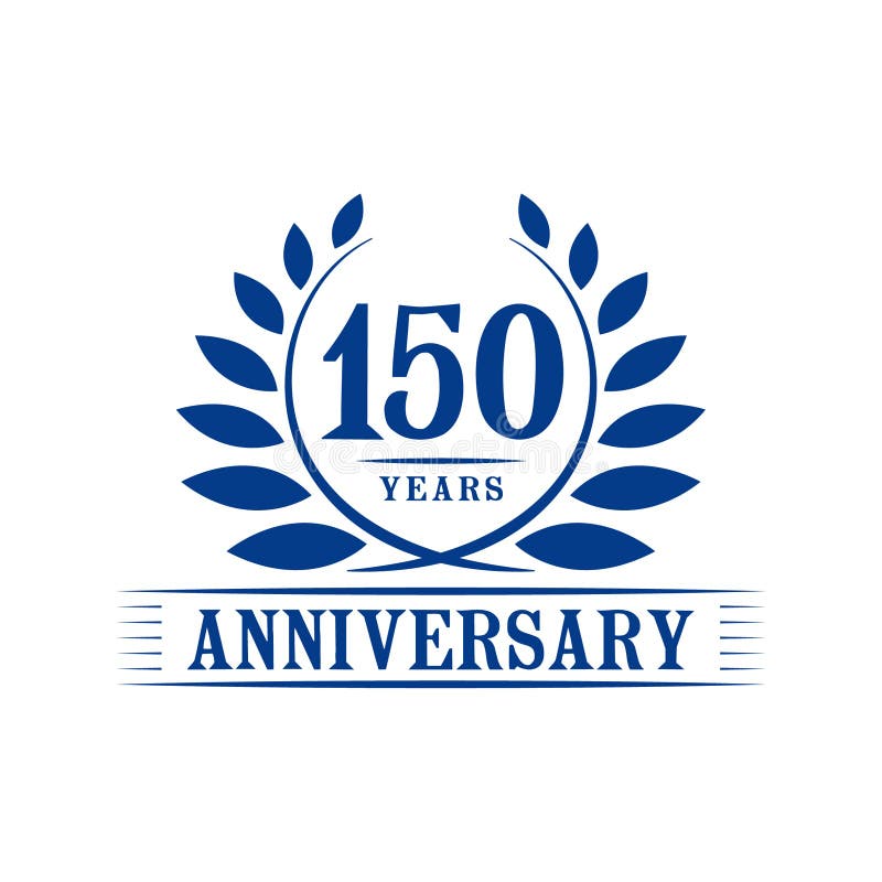 150 Years Anniversary Celebration Logo 150th Anniversary Luxury Design