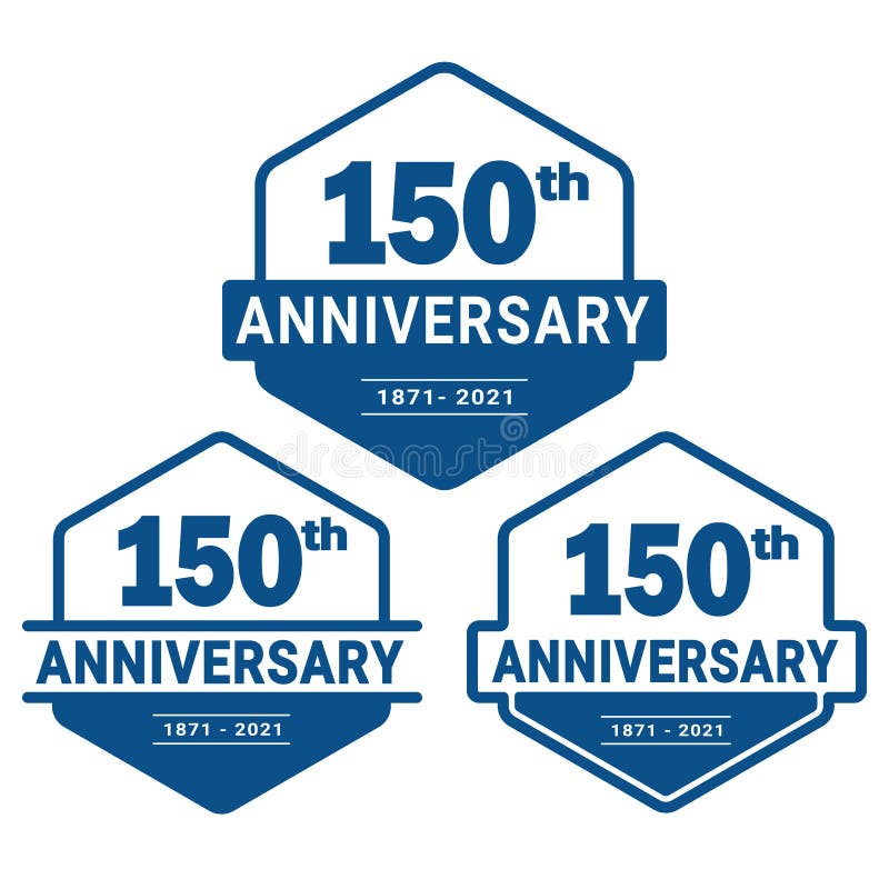 150 Years Anniversary Celebration Logotype 150th Anniversary Logo