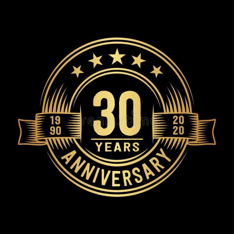 30 Years Anniversary Celebration Logotype. 30th Years Logo. Vector and ...