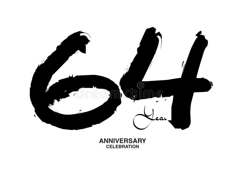 64th Anniversary Celebration Template Stock Illustrations – 334 64th ...