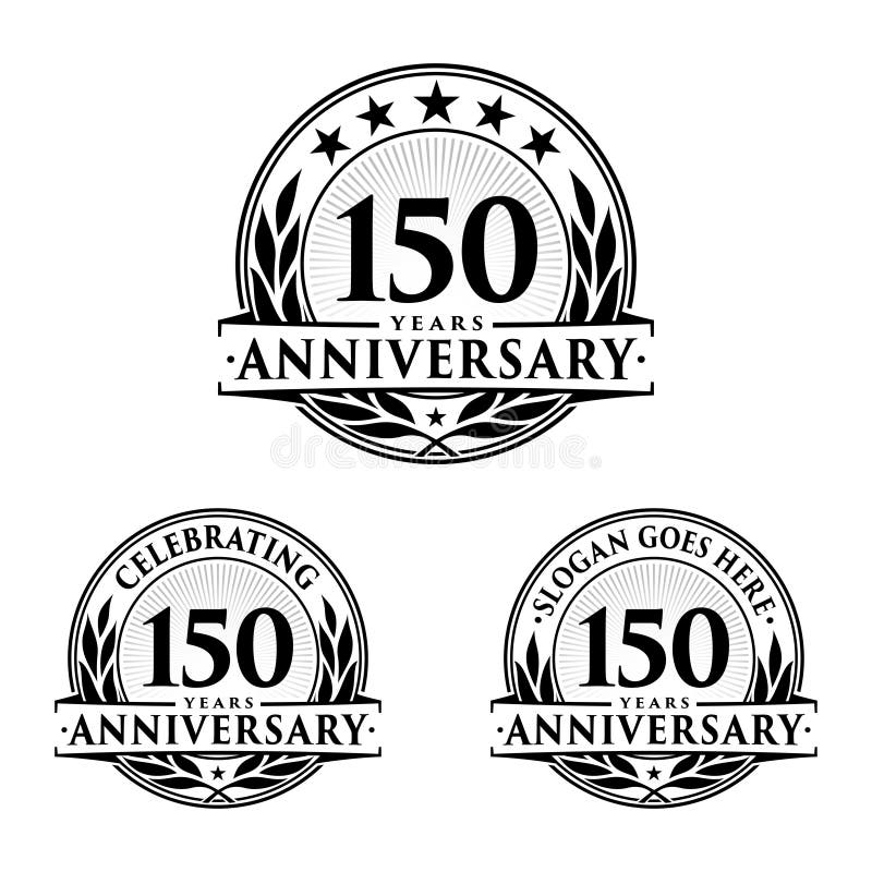 Free Vector  150 years anniversary badge