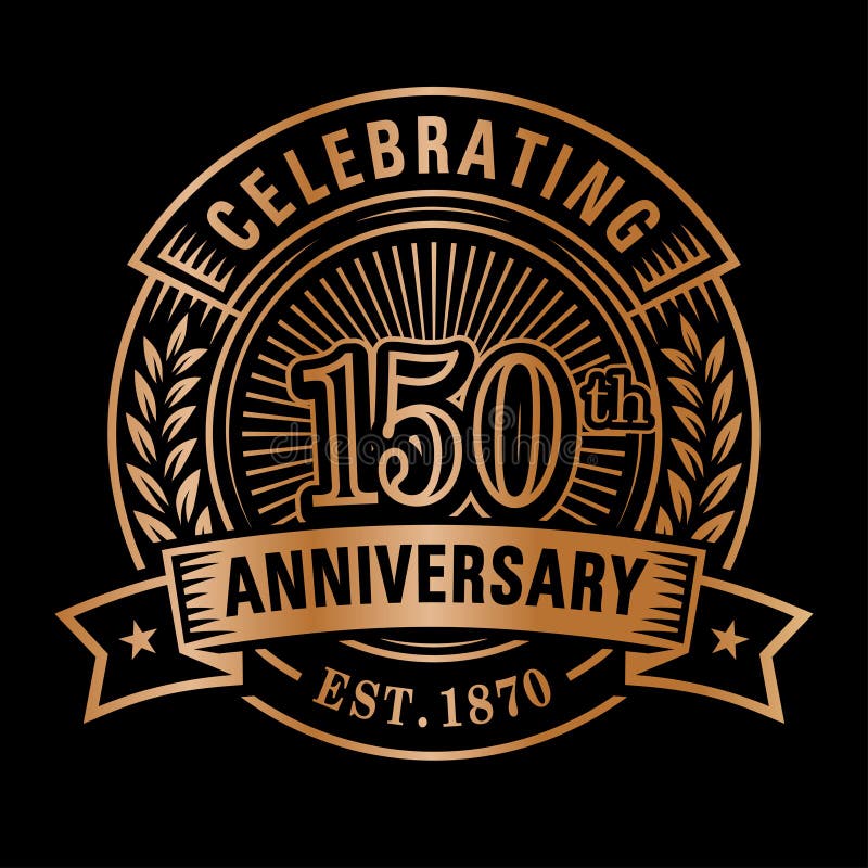 150 Years Of Celebrations Design Template 150th Logo Vector And