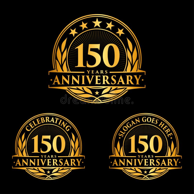 Free Vector  150 years anniversary badge