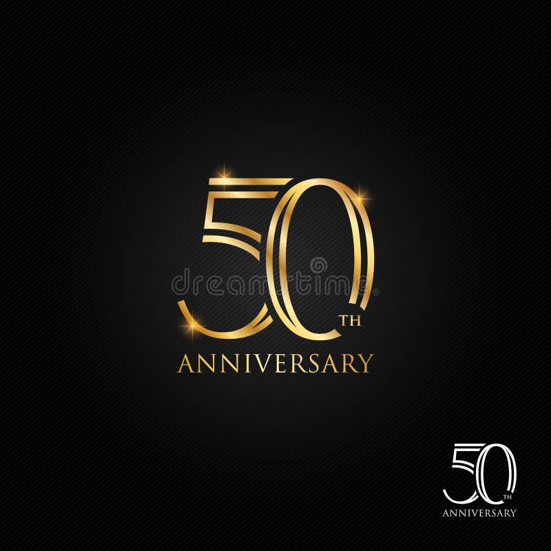 50 Years Anniversary Logo, Icon and Symbol Vector Illustration Stock ...