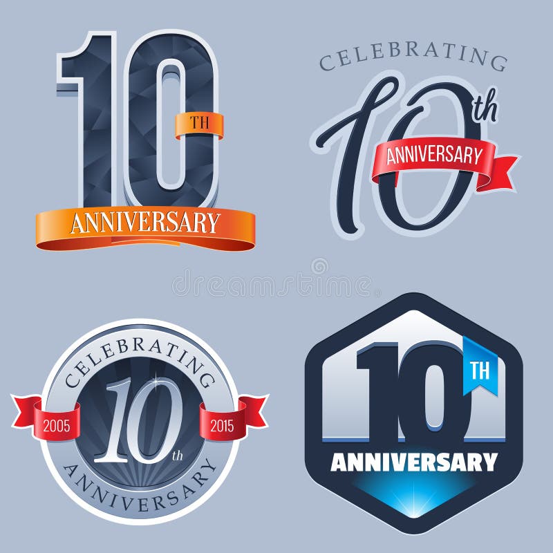 10 Years Anniversary Logo stock illustration 10 Years Anniversary Logo stock illustration