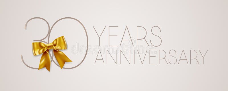 30 years anniversary vector icon, symbol, logo. Graphic background or card