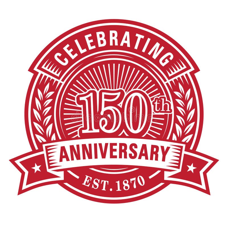 150 Years Of Celebrations Design Template 150th Logo Vector And