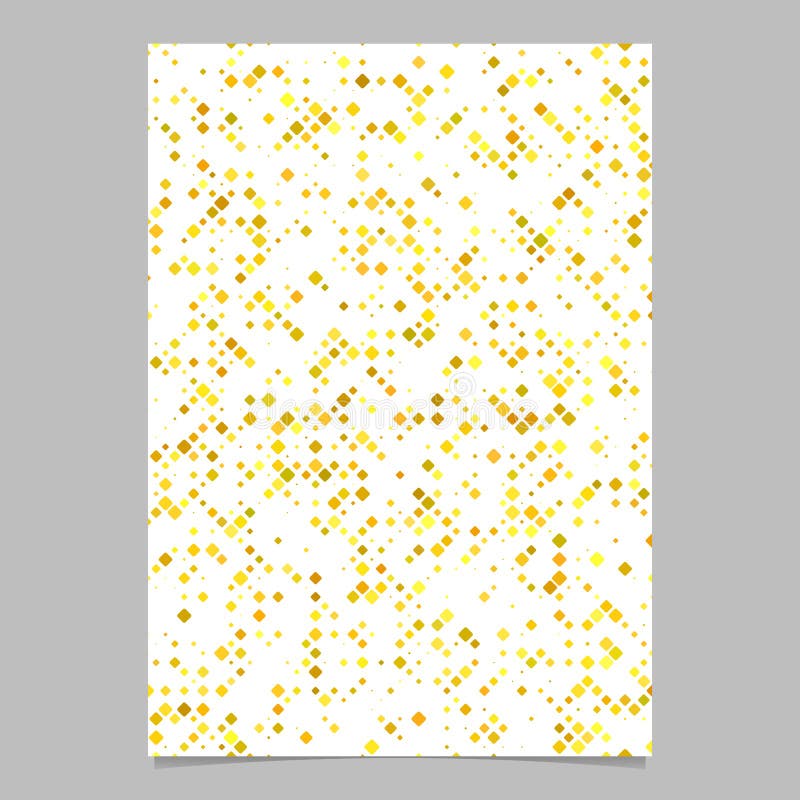 Yellow abstract diagonal square pattern background brochure template vector illustration