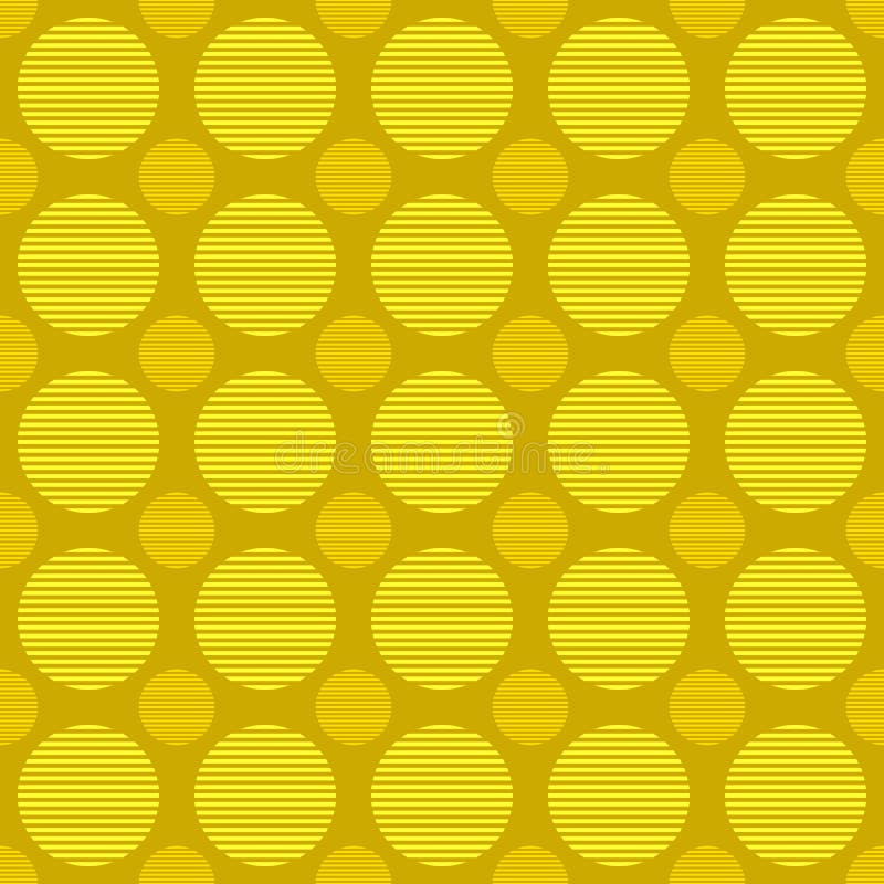 Yellow abstract circle pattern background - vector illustration stock illustration