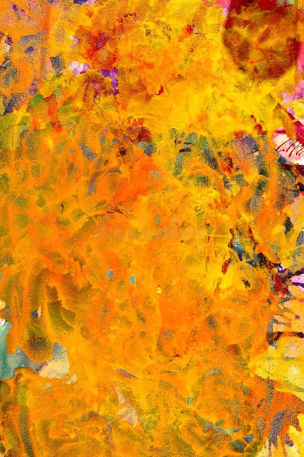 Yellow abstract painting stock photo. Image of background 37530978