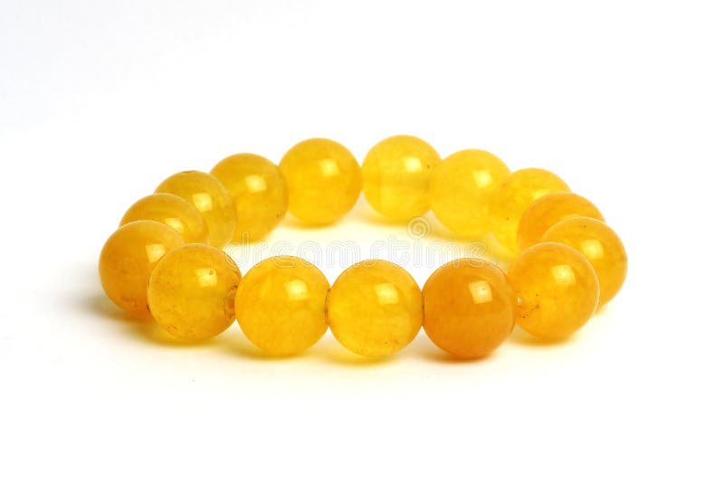 Yellow Agate, Jasper Bracelet Lucky Stone Stock Image Image of beauty