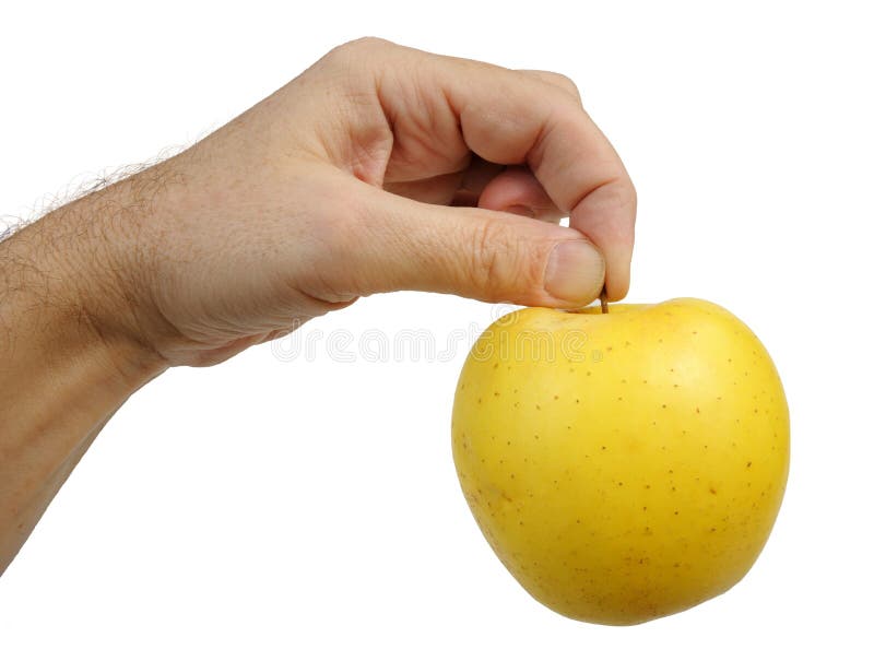 https://thumbs.dreamstime.com/b/yellow-apple-hand-12434441.jpg