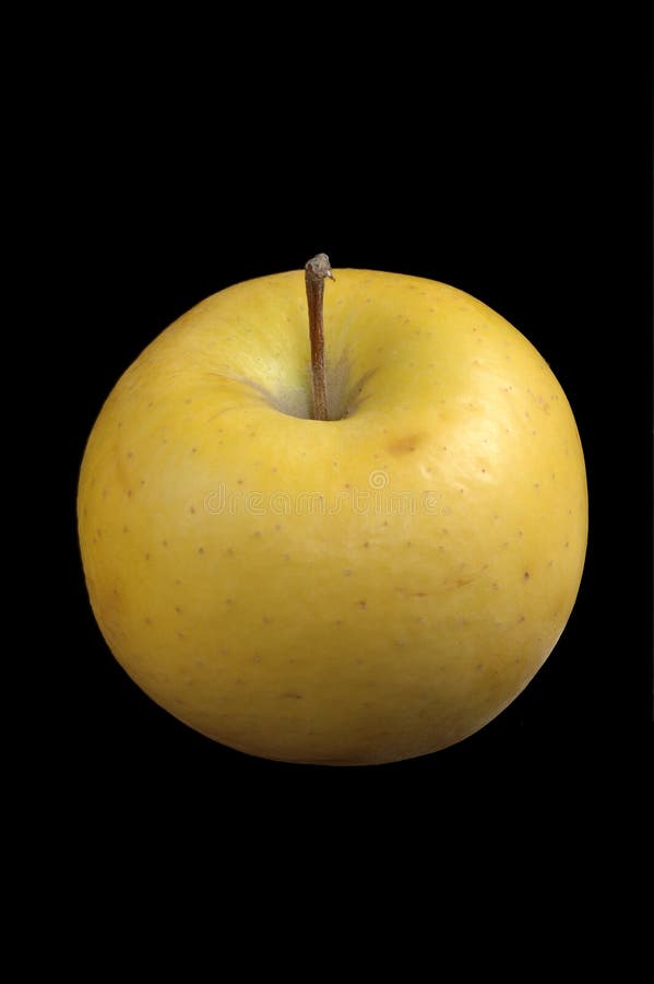 Yellow Apple Over Black