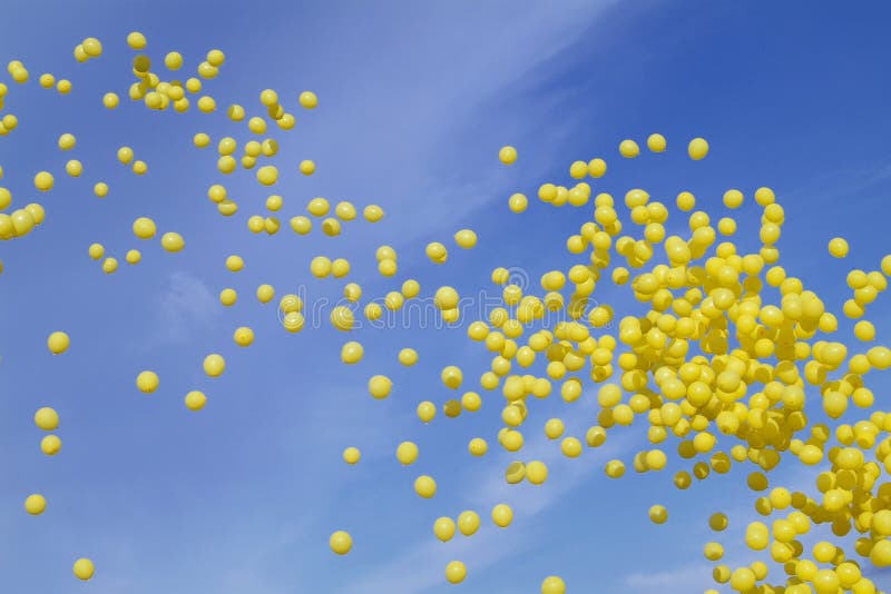 Yellow balloons