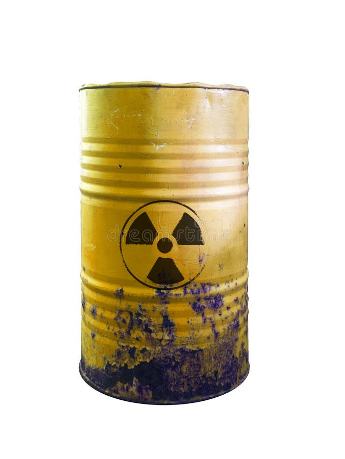 Yellow Barrel of Toxic Waste Isolated. Acid in Barrels Stock Photo ...