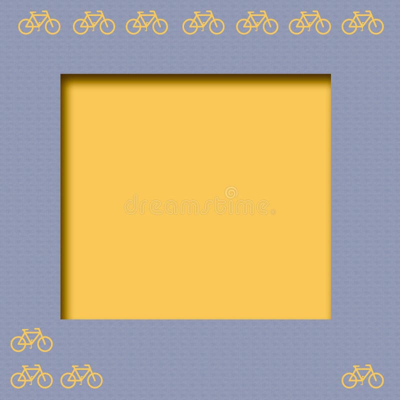 Yellow bicycle frame