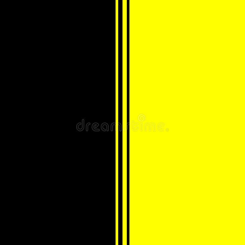 Yellow & Black Abstract Color Shapes Background Stock Illustration