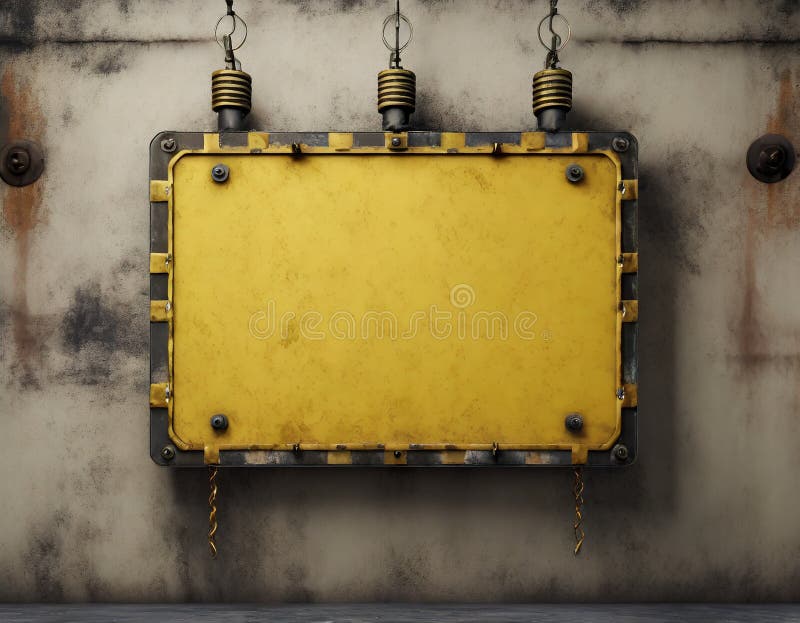 Blank caution sign royalty free illustration