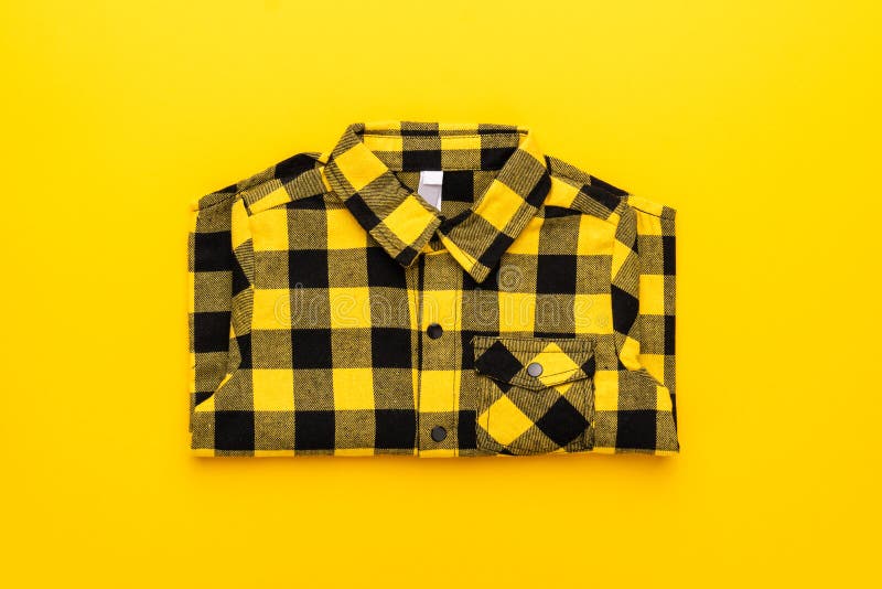 yellow and black checkerboard shirt