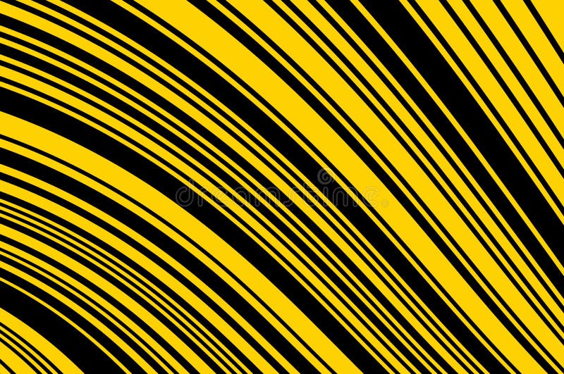 Yellow and Black Striped Background. Bright Pattern with Lines Stock
