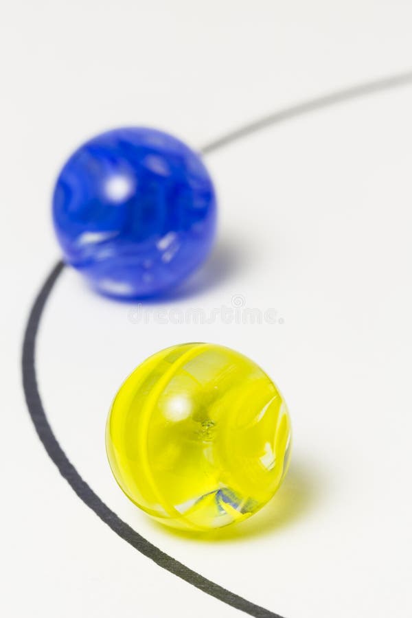 Yellow Swirl Marbles stock photo. Image of yellow, colorful 30137776