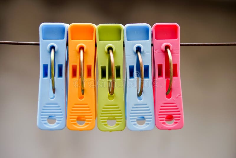Yellow, Blue, Red and Green Clothes Stock Image Image of reflection