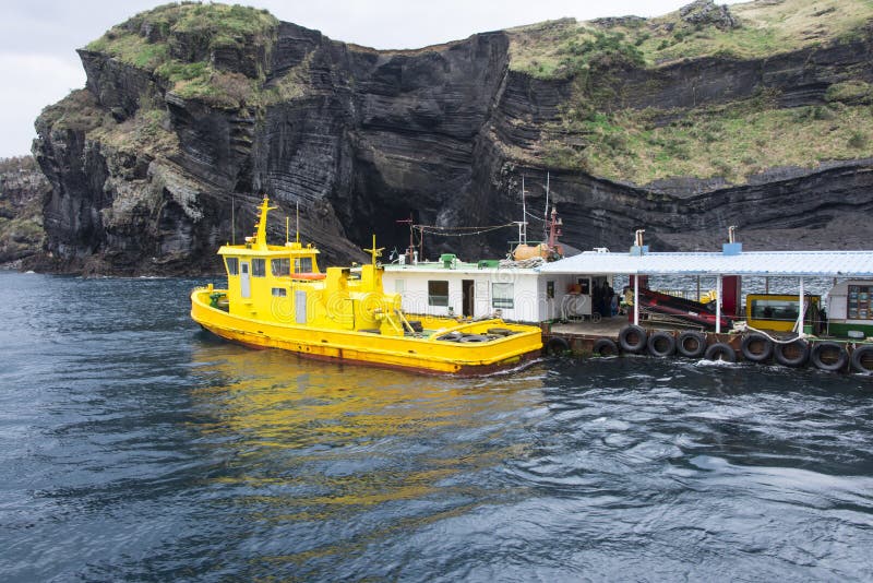Yellow Boat royalty free stock images