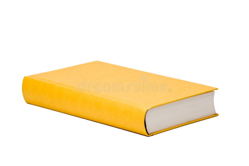 Yellow Book with Blank Cover Stock Photo Image of book, novel 6433416