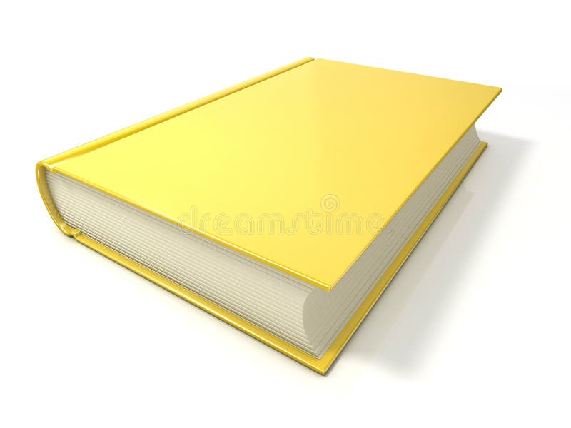 Yellow Book. 3D Render Illustration Stock Illustration - Illustration