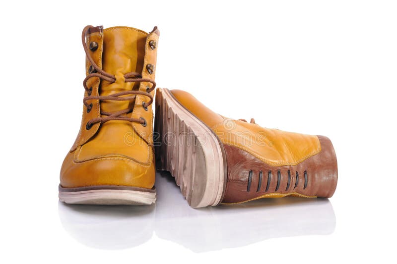 Yellow boots stock image. Image of pair, protective, yellow - 76551525