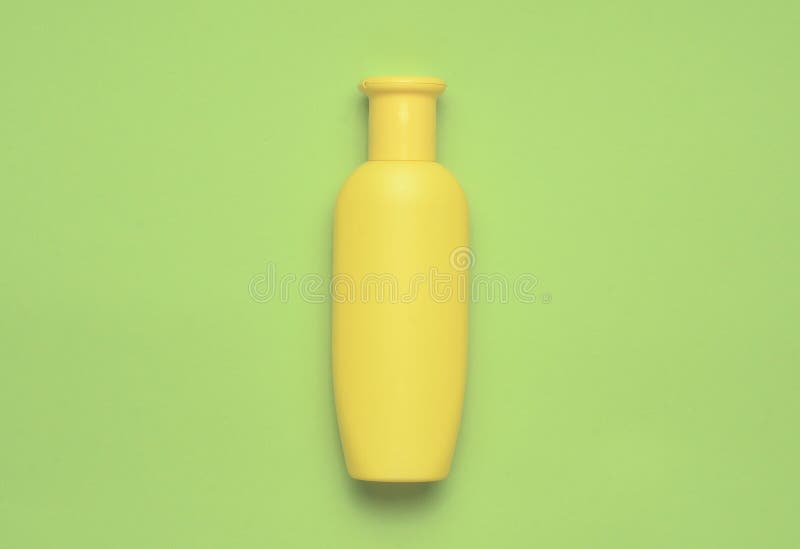 Download Yellow Bottle Of Shampoo On A Green Background Stock Photo Image Of Folded Clean 115630512 Yellowimages Mockups