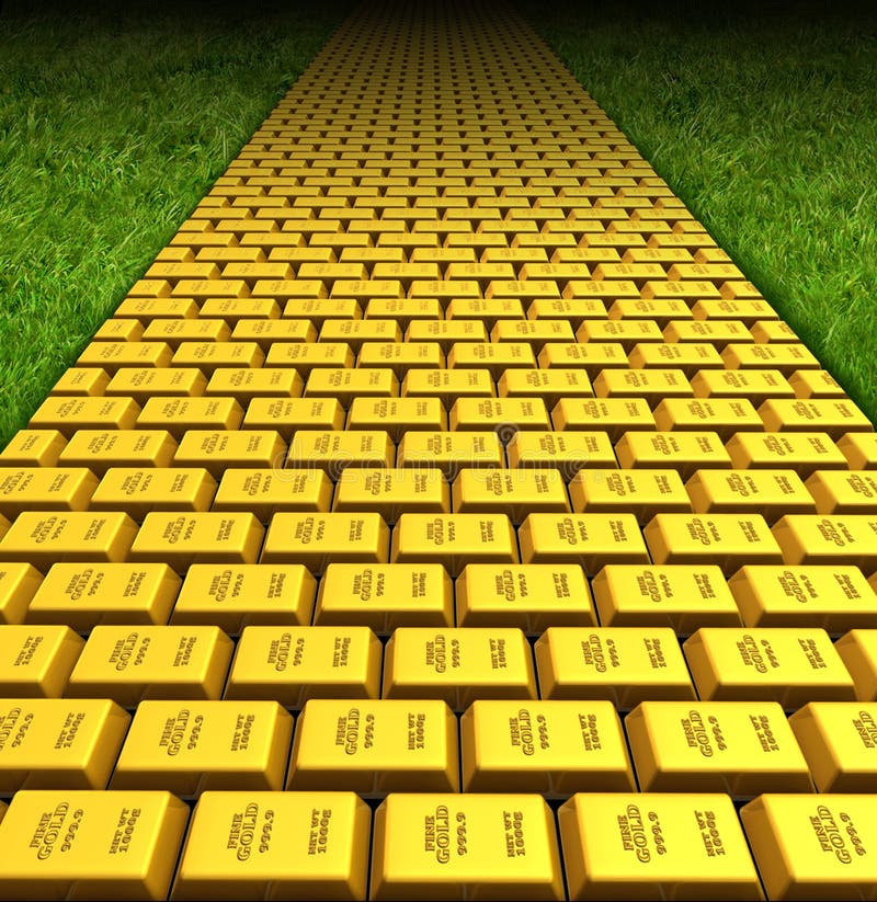 Yellow Brick Road Stock Illustration Illustration Of Footpath 18611782