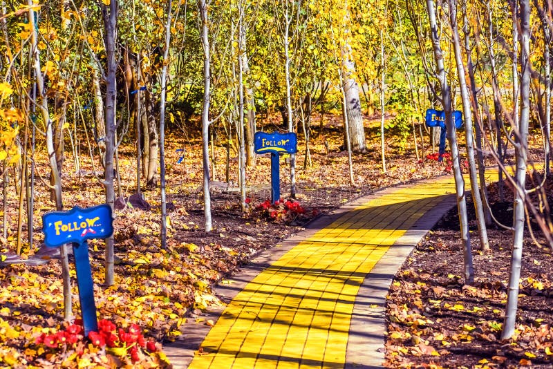 Yellow Brick Road Stock Photo - Download Image Now - Brick, Yellow