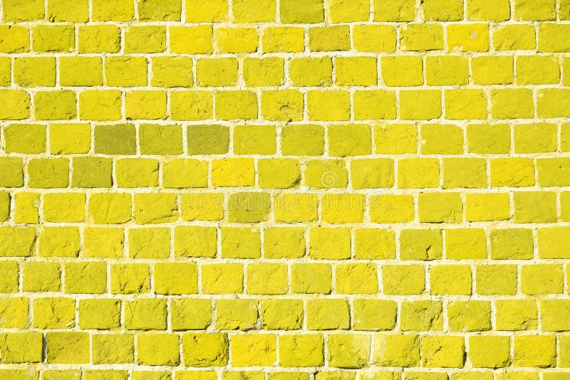 Yellow Brick Wall. Background of an Old Brick Building Stock Photo Image of vintage, worn