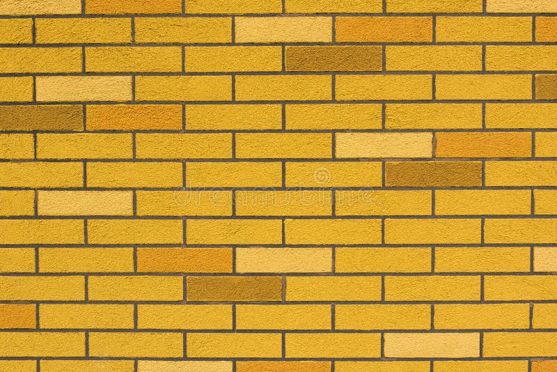 Yellow Brick Wall Background or Texture. Brick Stock Photo Image of
