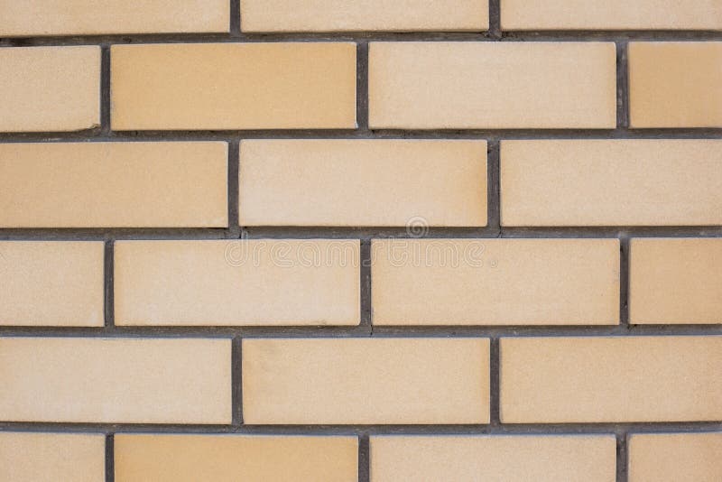 Yellow Brick Wall. Brick Texture. Brick Layout Stock Image Image of