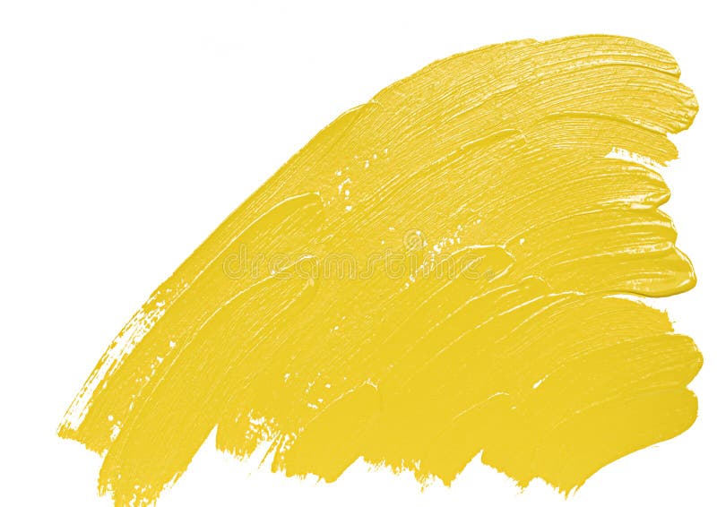 Yellow Brush Strokes Acrylic Background Stock Photo - Image of design ...