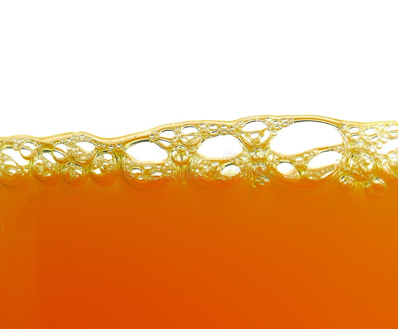 Yellow Bubbles Orange Juice Stock Image Image of bubble, blue 36092247