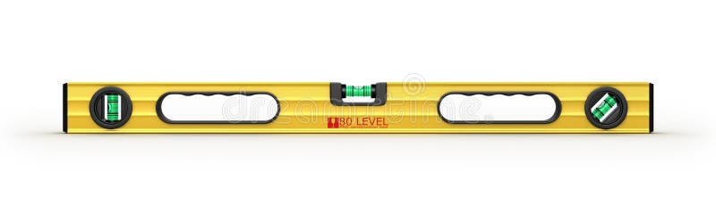 Yellow building level, on a white background. vector illustration