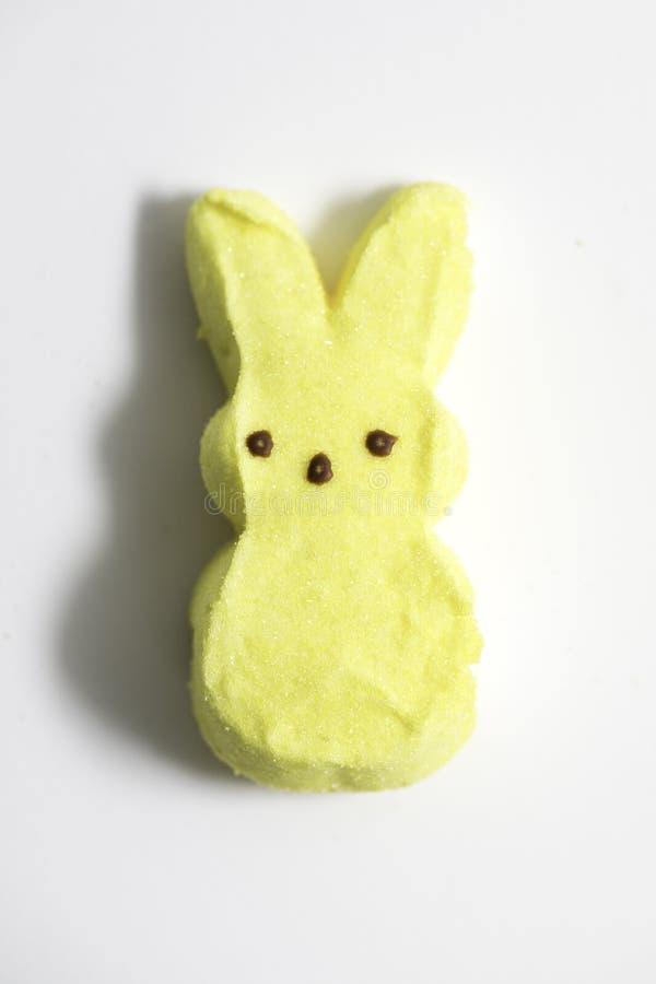Yellow Bunny Marshmallows editorial stock image. Image of peeps 112446619