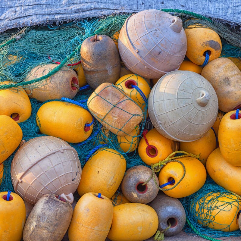 Fishing Net Tangled Buoys Stock Photos - Free & Royalty-Free Stock