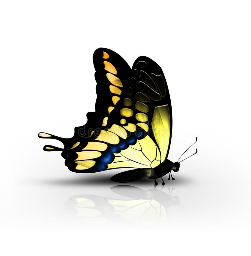 Download Monarch Butterfly-side View Stock Vector - Illustration of ...