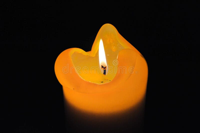 Yellow candle stock photo. Image of light, christmas 22360612
