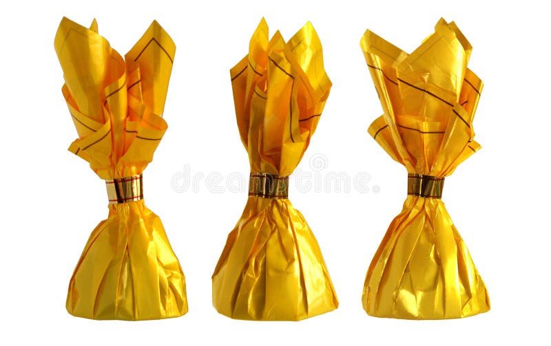 Yellow candy wrapper stock image. Image of decorative 83762109