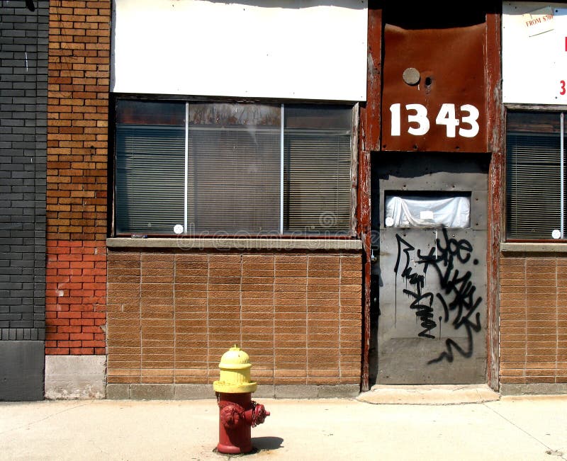 Yellow capped fire hydrant